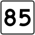 Route 85 marker