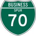 M1-3 Off interstate business route marker (spur) (2 digits)