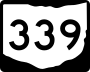 State Route 339 marker