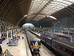 The trainshed at Paddington station