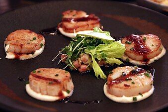 Pan seared scallops