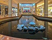 The koi pond, located at the west of the mall, in 2019.