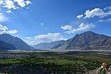 View from Diskit gompa on Nubra Valley