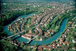 Aerial view of the Old Town of Bern