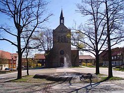 Town square with Saint Anthony’s Church