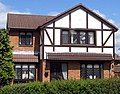 Image 67A 21st-century detached Mock Tudor house in Scotland. Its timber framing is typical of English Tudor architecture. (from Culture of the United Kingdom)