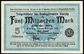 DAN-30-Danzig-5BIL Mark (1923)