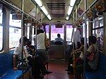 Interior of 1000 class LRV (first refurbishment).