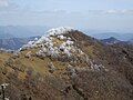 Mount Hinokizuka from the top of Mount Hinokizuka Okumine (03/2009)