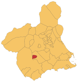 Location in Murcia