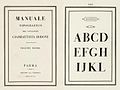 Bodoni's posthumous Manuale Tipografico, 1818