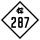 North Carolina Highway 287 marker