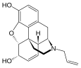 Chemical structure of Nalorphine.