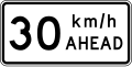 (TW-1B3(30) Road works speed limit ahead - 30 km/h