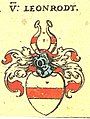 House of Leonrod(t) coat of arms in the Roll of arms by Johann Siebmacher