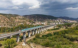 High speed train at Bilecik