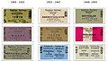 A selection of tickets from the Talyllyn Railway