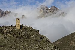 Mountains in Alaniya National Park, Irafsky District