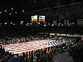 The National Anthem prior to the Butler-Gonzaga game, January 19, 2013