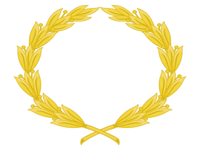 File:Golden Laurel Wreath.svg