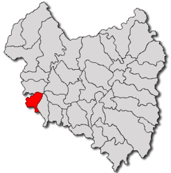 Location in Covasna County