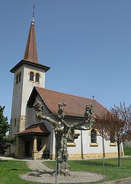 Poliez-Pittet village church