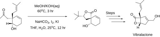 File:Vibralactone Iodolactonization.svg