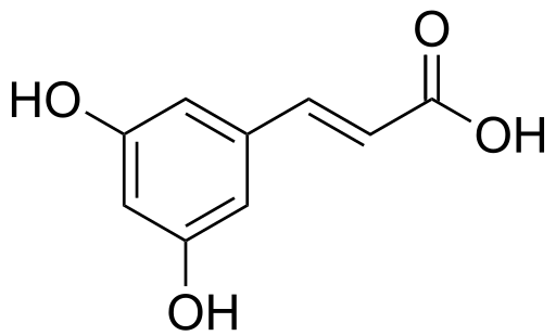 File:3,5-Dihydroxycinnamic acid.svg