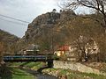 The hill with the Szarvaskő castle ruin