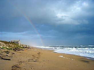 A north-northwestward view, up the shore