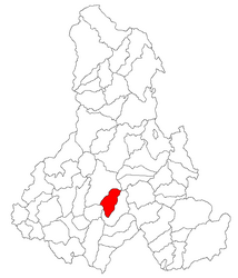 Location in Harghita County