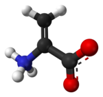 Ball-and-stick model of the zwitterion