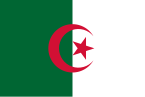 The flag of Algeria