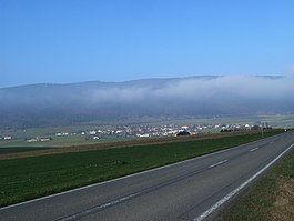 Lamboing village and surrounding fields