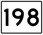 State Route 198 marker