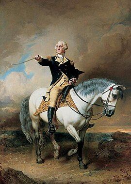 George Washington on horseback