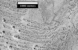 "Rootless Cones" on Mars (MRO, January 4, 2008) (25°54′36″N 173°45′36″E﻿ / ﻿25.910°N 173.760°E﻿ / 25.910; 173.760)