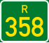 Regional route R358 shield