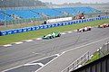 Davide Rigon ahead of García and Toccacelo at Donington Park (2008)