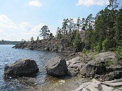 Koyonsaari Island in Lakhdenpokhsky District