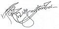 Signature of George IV of Georgia