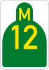 Metropolitan route M12 shield