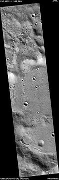 Group of cracks, as seen by HiRISE under HiWish program