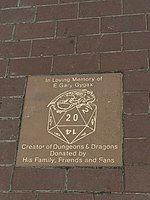 Public memorial to Gary located at the Lake Geneva waterfront erected by his family.