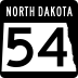 North Dakota Highway 54 marker