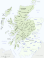 Clan map of Scotland