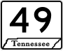 State Route 49 marker