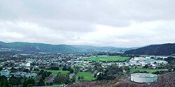 Upper Hutt, view towards city centre.