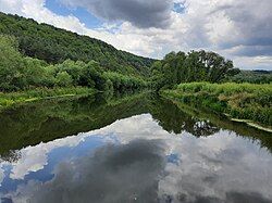 Seret River near the village