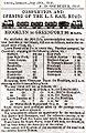 An 1844 timetable for the Long Island Rail Road